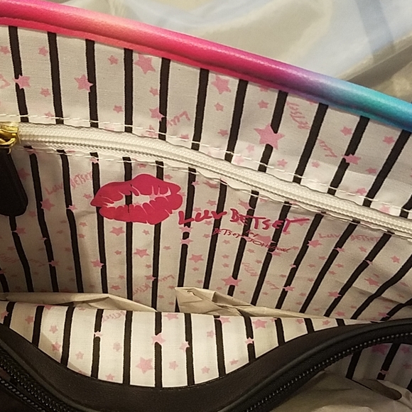 EUC Betsey Johnson tote multi color handle - Picture 4 of 5